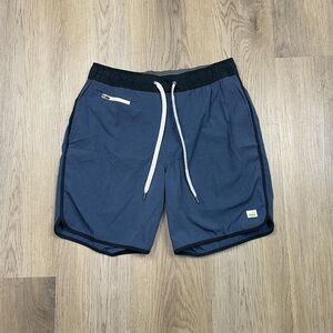 Vuori Shorts Mens Medium Blue Athletic Drawstring Swim Trunks Quick Dry Pocket